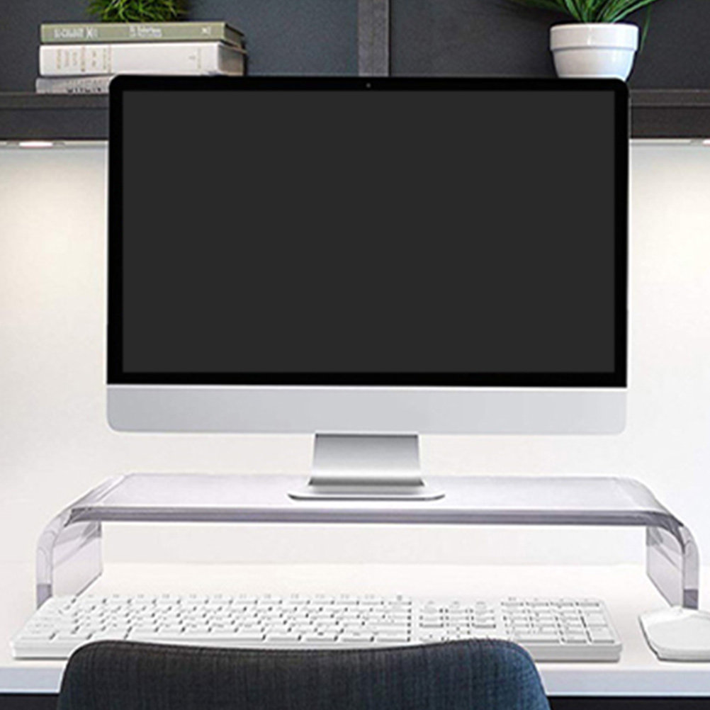 Monitor Riser Stand - Ergonomik Görüntüleme için Premium Akrilik Monitör