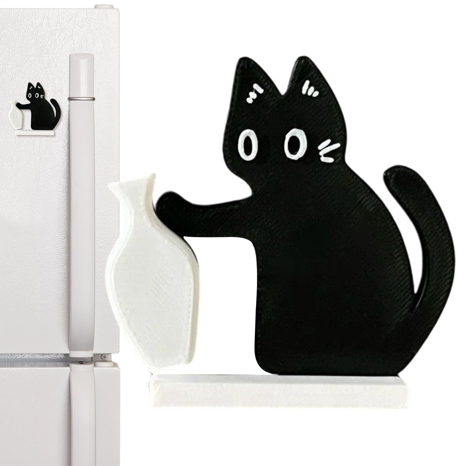 Home Office Box - Sevimli Kedi İten Vazo Dekor Buzdolabı