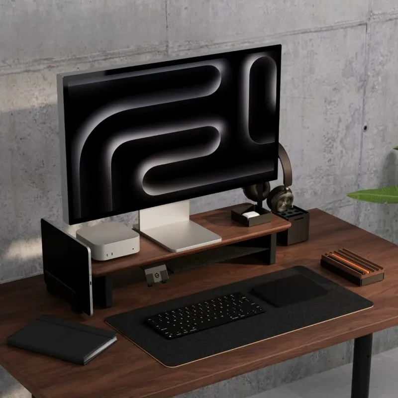 Monitor Riser Stand - Sıcak Fırsat! Ceviz Monitör Standı Yükseltici