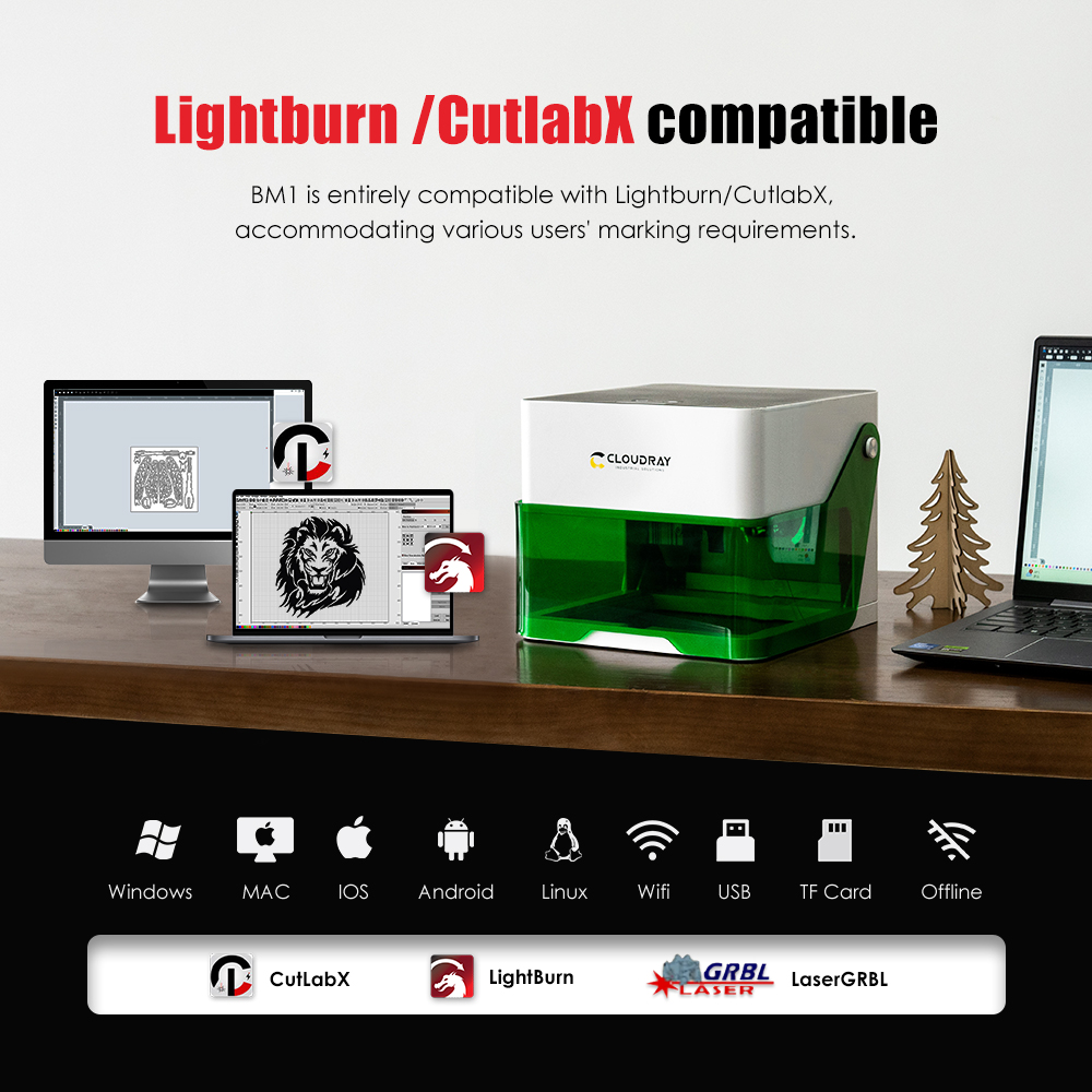 Cloudray 5000 mw CNC Mini Laze - Laser Printer Home incelemesi ve fiyatı