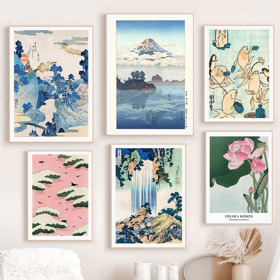 Hokusai Ohara Koson Japon sana - Home Office Guest Room incelemesi ve fiyatı