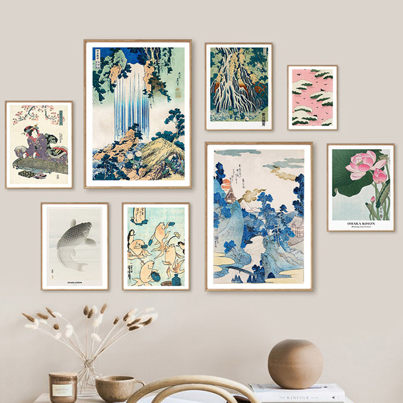 Hokusai Ohara Koson Japon sana - Home Office Guest Room incelemesi ve fiyatı