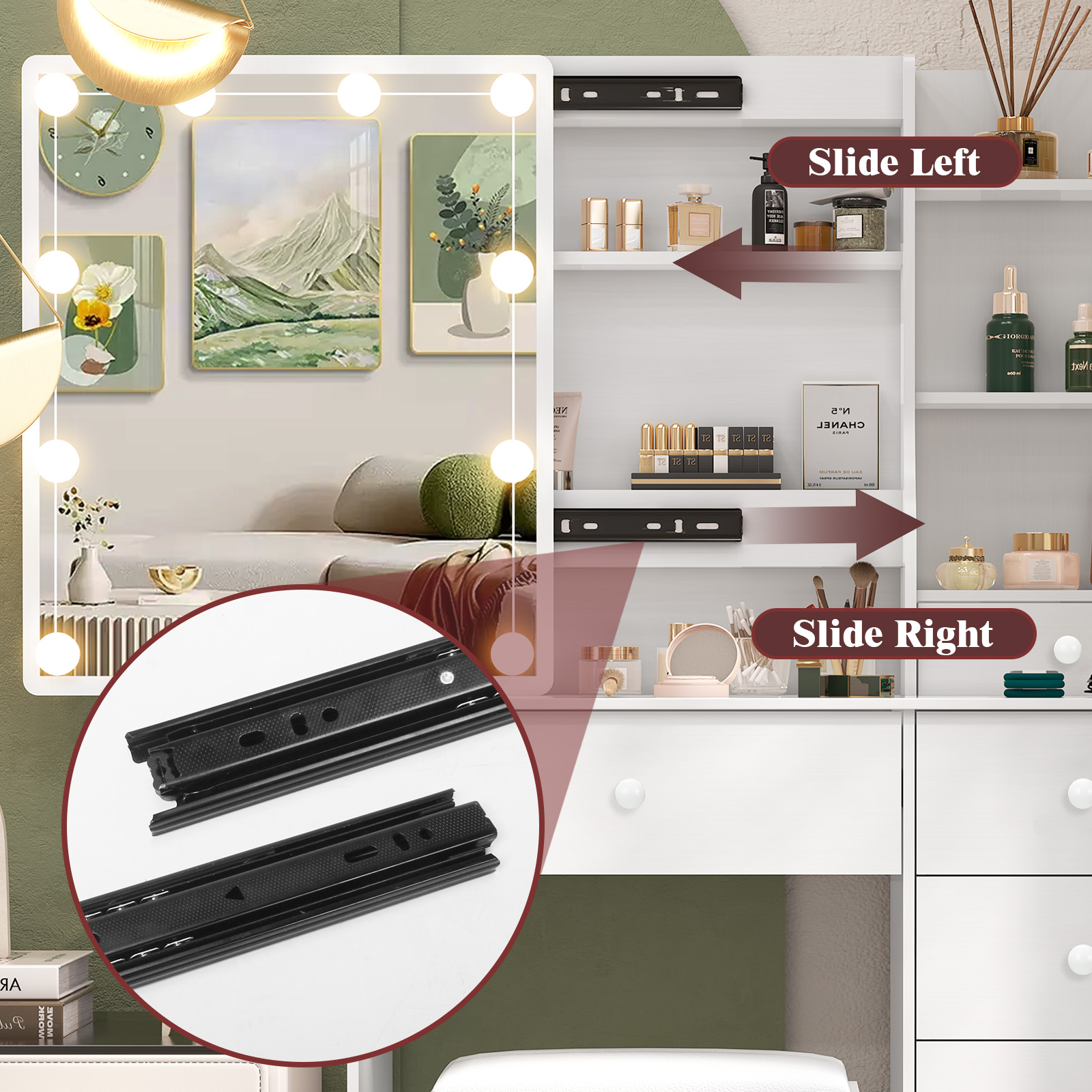 Modern Beyaz Yatak Odası Tuval - Home Office Guest Room incelemesi ve fiyatı