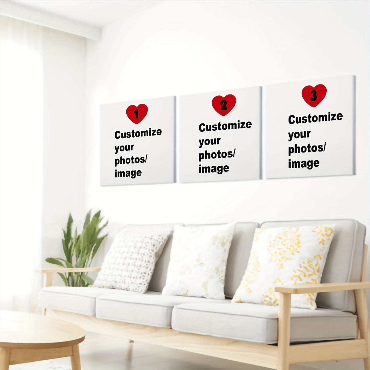 3'lü/set Özel Kare Kanvas Post - Home Office Photos incelemesi ve fiyatı